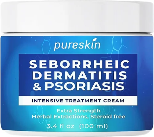 Crema para la psoriasis para dermatitis seborreica: tratamiento antifúngico - Infusión tradicional de hierbas - Alivio para la piel irritada del
