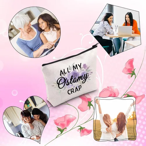 Vista 6 de TSOTMO Ostomy Warrior Gift All My Ostomy Crap Bolsa de alerta médica Kit de primeros auxilios Kit de emergencia (mierda de ostomía)