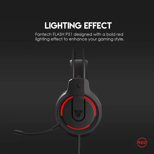Vista 5 de FANTECH P51S - Juego de teclado y mouse para juegos, auriculares y soporte, alfombrilla de mouse con cable RGB Rainbow Keyboard PC Principiante