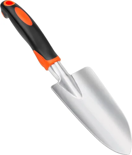 Vista 8 de Paleta de jardín con marca de medición, pala de jardinería resistente, pala de mano con mango ergonómico, pequeñas herramientas de jardín