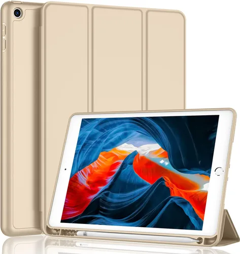 Vista 38 de iMieet - Funda para iPad de 9ª generación 2021/iPad de 8ª generación 2020 de 10.2 pulgadas con soporte para lápices, funda para iPad de 7ª