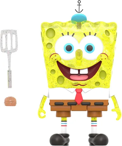 Vista 3 de Super7 Bob Esponja Bob Esponja y Patrick BFF - (2 unidades) Figuras de acción de Bob Esponja de 3.75 pulgadas con accesorios, coleccionables