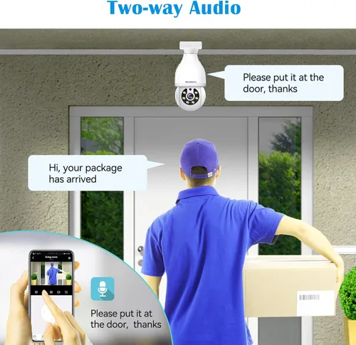 Vista 4 de Cámara de seguridad para ventana de 3MP, monitoreo WiFi 6 de 5GHz y 2.4GHz para interior/exterior, visión nocturna a color AI máxima, ángulo amplio