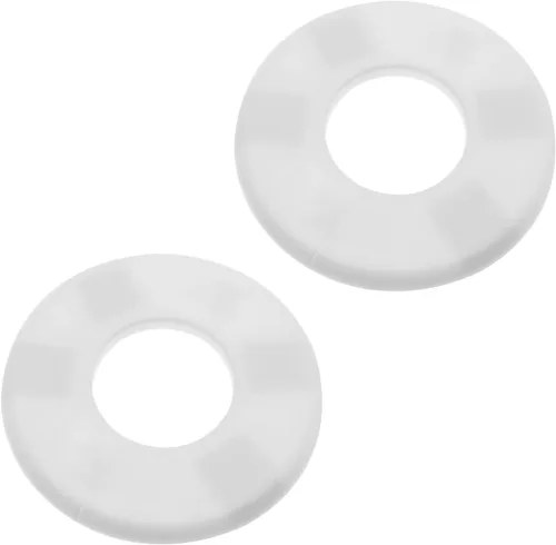 Vista 6 de Paquete de 2 placas redondas de escudo de brida dividida de pared ABS para accesorios de decoración de grifos de tubería de 0.86 "/ 22 mm de 0.866 in