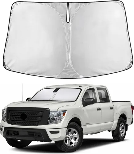 Vista 114 de Parasol para parabrisas para Rivian R1S 2022-2024 2025 compatible con EcoNour material de poliéster 240T, visera solar para coches, reflector que