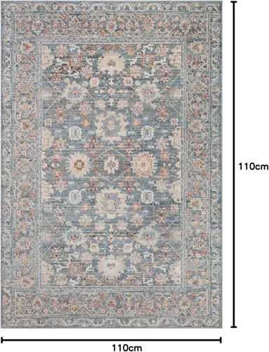 Vista 102 de Loloi Colección Odette ODT-06 - Alfombra de pasillo, 2 pies 7 pulgadas x 10 pies 0 pulgadas, cielo/multi