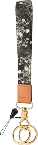 Vista 38 de Llavero de pulsera para mujeres y hombres, soporte para llavero, cordón de muñeca para llaves