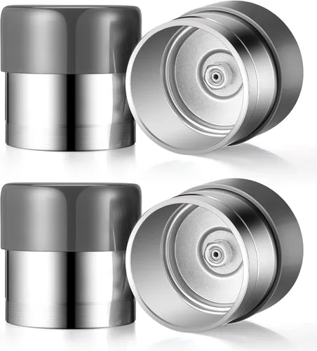 4 protectores de rodamientos de rueda de remolque de 1.98 pulgadas, protectores de rodamientos cromados con sujetadores protectores, cojinete de