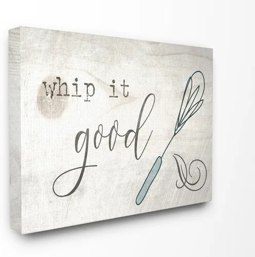 Stupell Industries Whip It Good Whisk - Lienzo decorativo de gran tamaño para pared, 24 x 1.5 x 30 pulgadas, multicolor