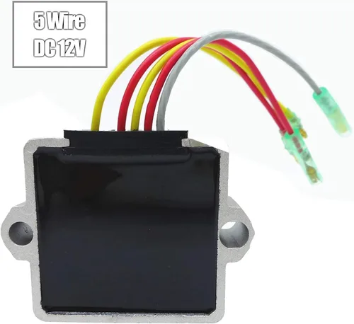 Vista 4 de Regulador de Voltaje Rectificador para Fueraborda Mercury Mariner, 194-5279 815279 9-17101, 5 cables 12V
