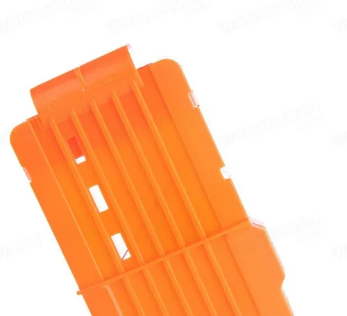 Vista 4 de Worker Mod Banana - Clip de recarga rápida de 15 dardos para Nerf N-strike Elite Color naranja y transparente