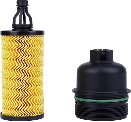 ONER Conjunto de tapa de carcasa para filtro de aceite y filtro de aceite, apto para Maserati Ghibli V6 3.0L 2014-2019, Maserati Quattroporte V6