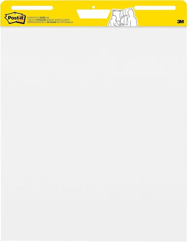 Vista 10 de Post-it Rotafolios Superadhesivos para Caballete, 25 x 30 Pulgadas, 30 Hojas/Rotafolio, 6 Rotafolios, Papel Premium Blanco Autoadhesivo de Alta