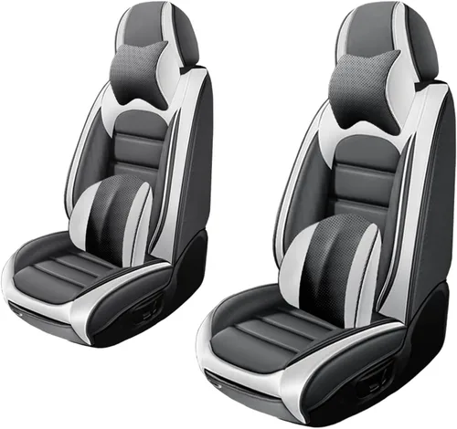 Vista 19 de 5 fundas de asiento para Nissan Pathfinder 1999-2023, de cuero, impermeables, antideslizantes, cómodas fundas de asiento de automóvil con bolsa