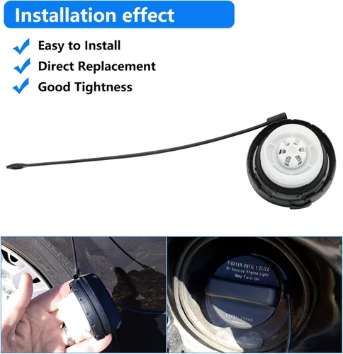 Vista 7 de Tapa de gasolina 17251-3JA0A para Nissan Frontier 2012-2020, sedán Versa 2012-2020, Versa Note 2014-2019, Pathfinder 2013-2019, Altima 2013-2018