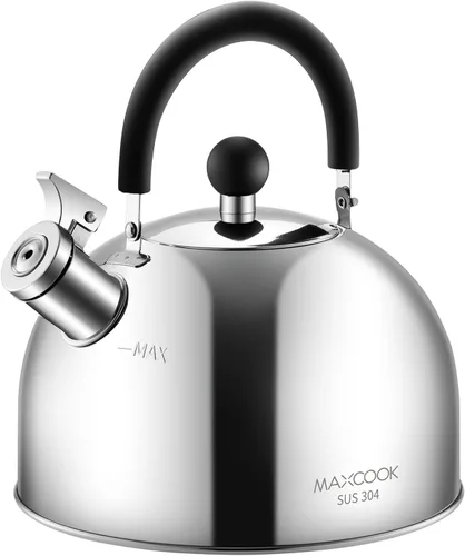 Vista 11 de Hervidor de Té, 5.7QT 6L Hervidor de Té Silbante para Estufa, Olla de Té de Acero Inoxidable 304, Olla de Té Grande para Estufa, Hervidor de Camping