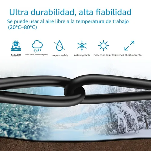 Vista 4 de Cable Ethernet Cat 8 de 1.5, 3, 6, 10, 15, 20, 30, 40, 50, 60 y 100 pies, cable de red Internet resistente de alta velocidad, cable LAN profesional