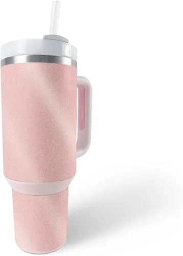 Vista 14 de MightySkins - Vaso con purpurina brillante compatible con Stanley The Quencher H2.0 FlowState de 40 onzas, diseño de rayas marineras, acabado