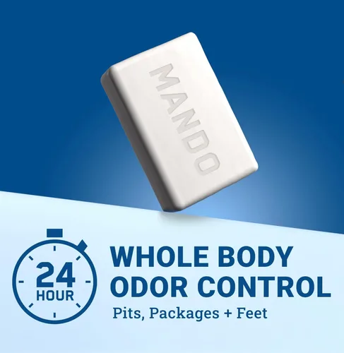 Vista 2 de Barra de Limpieza Acidificada Mando - Control de Olor 24 Horas - Elimina el Olor Mejor que el Jabón - Fórmula Hidratante - Libre de SLS, Libre