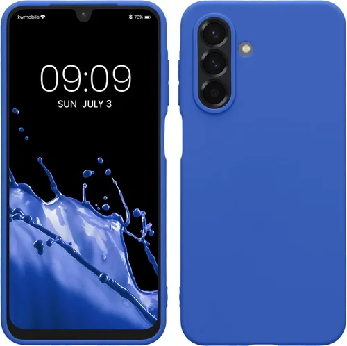 Vista 205 de kwmobile Funda compatible con Samsung Galaxy A12 - Funda protectora de silicona TPU suave y delgada - Verde oscuro mate
