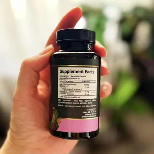 Vista 8 de Suplemento DIM con extracto de brócoli y bioperina, apoyo natural para el equilibrio hormonal para mujeres y hombres, equilibrio de estrógenos