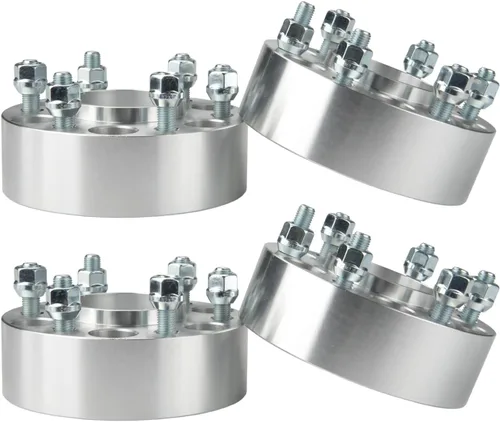 Vista 5 de Espaciadores de Rueda de 6x5, Adaptadores de Rueda de 2" con Centrado en el Cubo, Adaptadores de Orificio Central de 78.1mm y Pernos M12x1.5