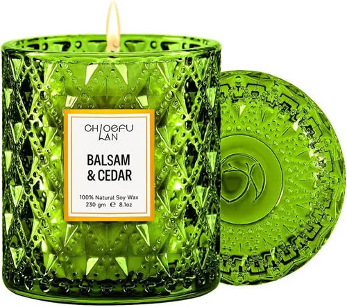 Vista 17 de Chloefu LAN Vela Perfumada Premium con Aroma a Gardenia para Hombres y Mujeres, Altamente Perfumada, 7.1 onzas 45 Horas de Larga Duración, Velas