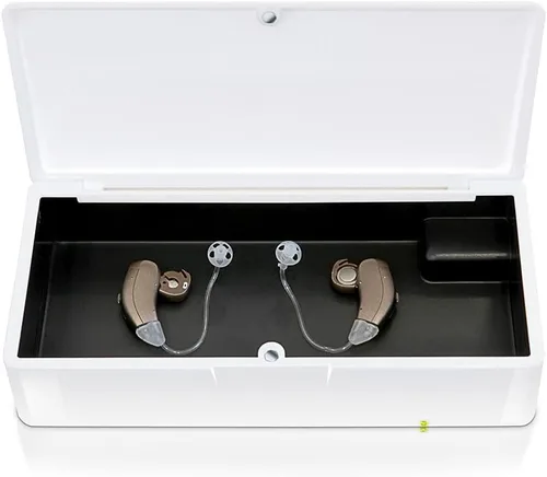 Vista 2 de PerfectDry Deshumidificador electrónico para secador de audífonos Caja seca de almacenamiento de accesorios Elimina el sudor y la humedad