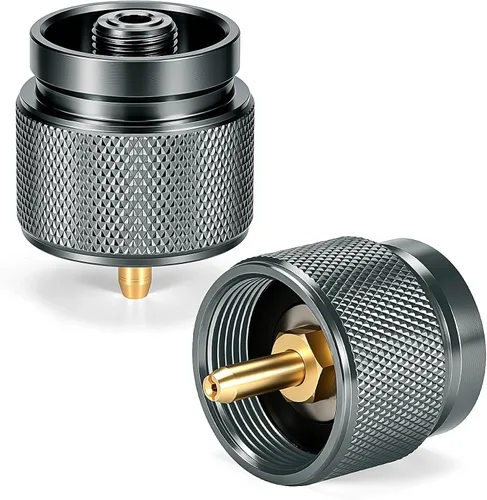 Adaptador de estufa de camping 1 Lb Entrada de tanque pequeño de propano EN417 Cilindro de salida de válvula lindal LPG Adaptador de Adaptador 1