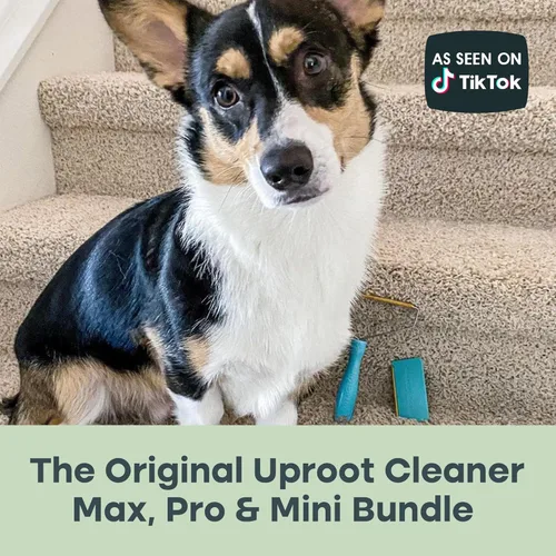 Vista 9 de Uproot Clean Fur-Nado - Kit de supervivencia – Uproot Cleaner Pro Pet Hair Remover Tool + Mini & Max Variants – Herramienta de eliminación de pelo