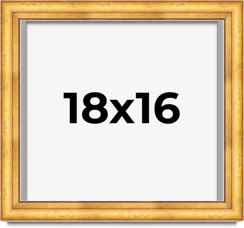 Vista 277 de Caja de sombra de 5 x 5 pulgadas, marco de exhibición biselado de hoja dorada Madera maciza 1.75 pulgadas de profundidad 1.75 pulgadas