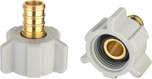 Vista 9 de EFIELD 1/2 Pulgada Pex X 7/8 Pulgada Tuerca de Esférico de Inodoro Adaptador Recto Giratoria, Conexión de Plomería de Latón, (PEX1807307)