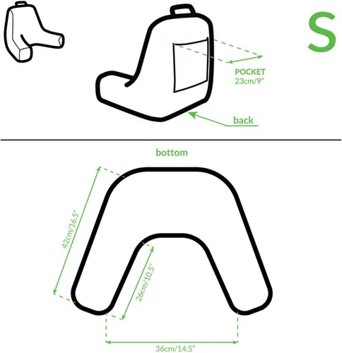 Vista 3 de Ambesonne Arrow Reading Pillow Cover, Illustration of Colorful Repetitive Arrows Pointing Downwards on a Plain Background, Unstuffed Printed Bed