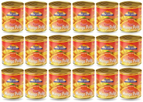 Vista 19 de Puré de pulpa de mango Rani (hace batidos de mango Lassi) Alphonso sin azúcar, 30 onzas (1.875 libras) 29.98 oz ~ Kosher Todo natural Sin OMG