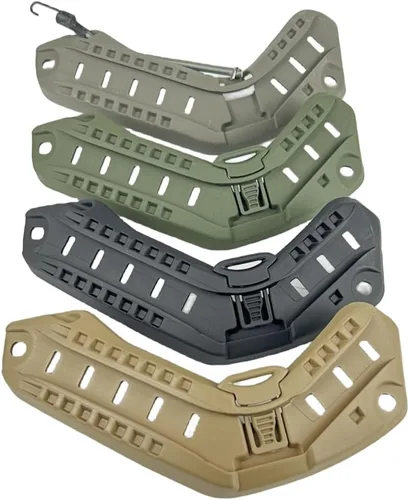 Vista 6 de ATAIRSOFT Kit de montaje en riel para casco rápido, guía de riel lateral del casco con tornillos de montaje de cordón