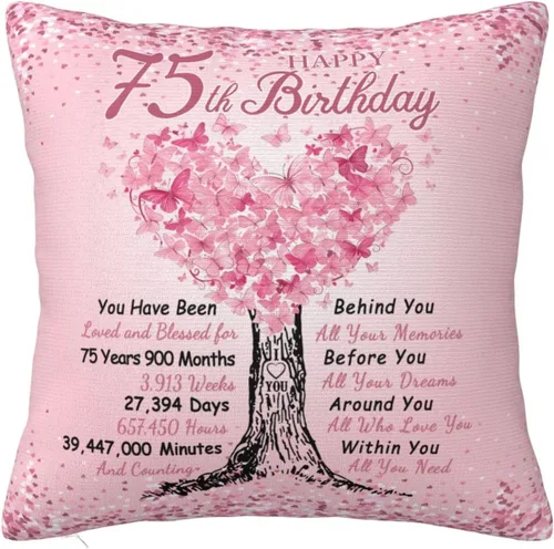 Vista 11 de Regalos para mujer de 100 años, ideas de regalo de cumpleaños número 100, funda de almohada de 18 x 18 pulgadas, decoraciones de cumpleaños de 100