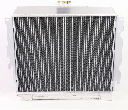 Vista 3 de DNA Motoring RA+FS-CHARGER70-3 Radiador de aluminio tri-core de 3 hileras con cubierta de ventilador Compatible con 70-71 Challenger / 70-72 Charger