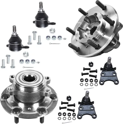 Vista 114 de Detroit Axle - Kit de cubos de rodamiento de rueda delantera de 6 piezas para Dodge Dart 2013-2016, Chrysler 200 2015-2017, 2 cojinetes de rueda