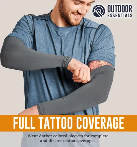 Vista 27 de Mangas de compresión de enfriamiento para hombres y mujeres, con protección solar UV UPF 50, paquete múltiple, mangas protectoras de brazos