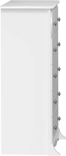 Vista 75 de Prepac Cómoda rústica estilo casa de campo, cómoda negra para dormitorio, cómoda con 5 cajones de 18.5 pulgadas de profundidad x 27.5 pulgadas