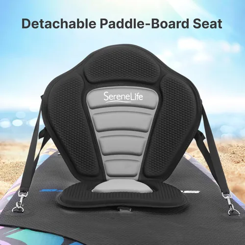 Vista 2 de SereneLife SLSUPST15 - Asiento universal desmontable para tabla de remo ajustable, diseño de ajuste de forma para todos los tamaños de cuerpo