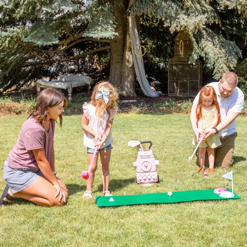Vista 6 de Hapinest Juego de golf para niña pequeña, color rosa
