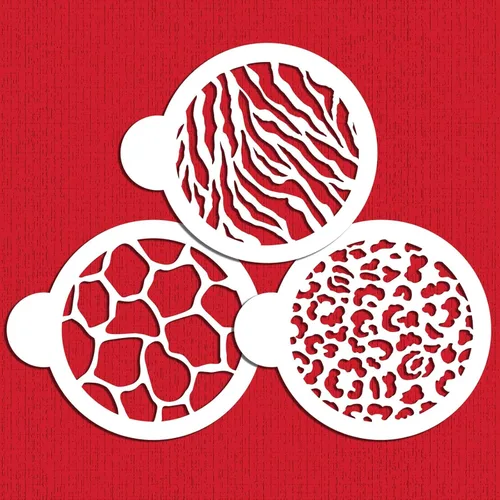 Vista 2 de Designer Stencils Plantilla de galletas para animales, 4 pulgadas, beige/semitransparente