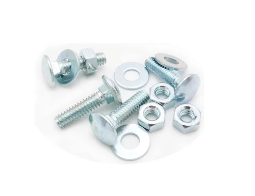 Vista 3 de LBY Kit surtido de 15 tornillos de carro, tornillos de cabeza redonda de 1/4-20 x 1 pulgada (con tuercas hexagonales y arandelas planas), acero al