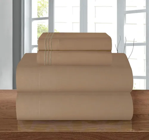 Vista 44 de Elegant Comfort - Juego de sábanas de microfibra de 1500 hilos de calidad hotelera prémium de 4 piezas - Resistente a arrugas, sábana bajera