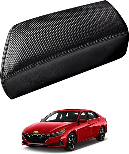Vista 8 de Autorder Funda de consola central para Hyundai Tucson 2016-2019 2020 2021, accesorios de fibra de carbono, funda impermeable antiarañazos