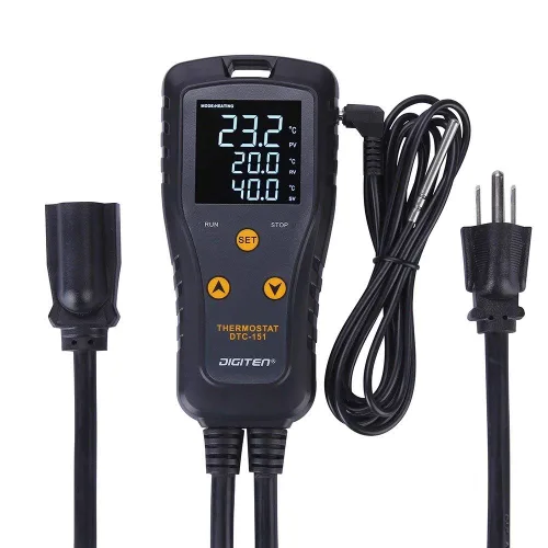 Vista 6 de DIGITEN Controlador de Temperatura Termostato de Estera Térmica Enchufe DTC101 Enchufe Controlado por Temperatura Termostato para Invernadero