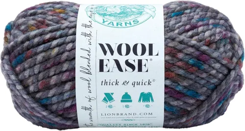 Vista 163 de Lion Brand Yarn - Ovillo de lana Wool-Ease Thick & Quick color fuerza aérea