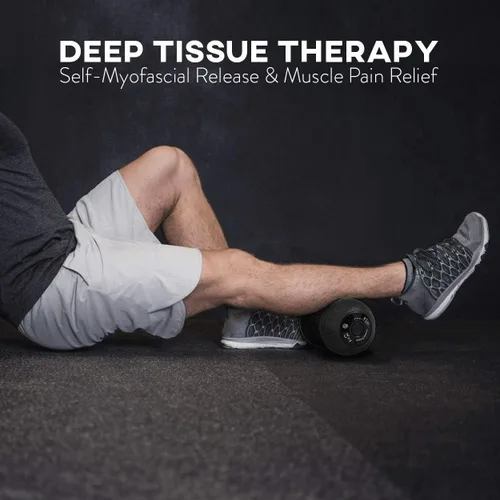 Vista 5 de Rolling With It Bola de masaje vibratoria de maní – Terapia de punto de activación de tejido profundo, liberación miofascial – de mano, inalámbrica