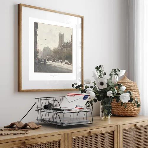 Vista 4 de Simple Houseware Bandeja apilable para documentos de escritorio con forro, rejilla de alambre, 3 paquetes, color negro